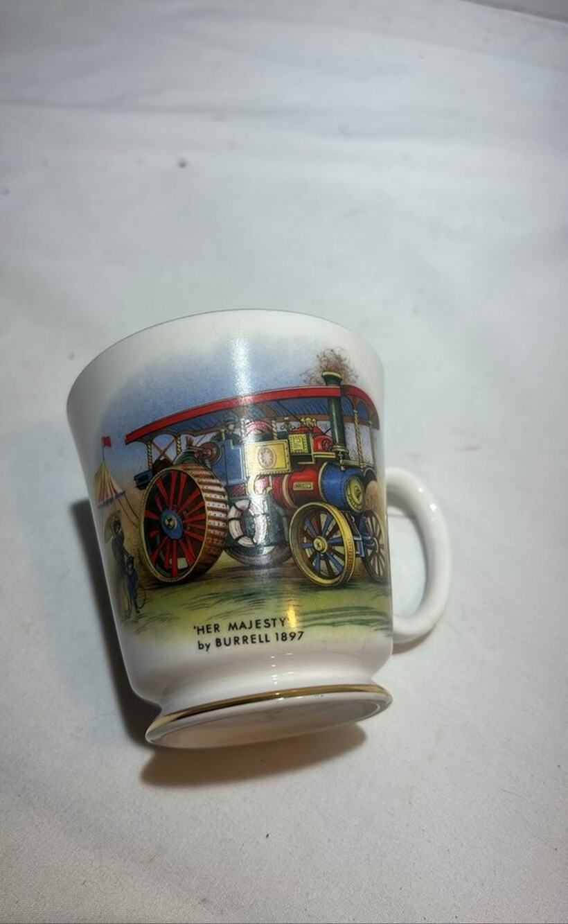 Vintage Royal Grafton Fine Bone China Mug with 'Her Majesty by Burrell 1897'